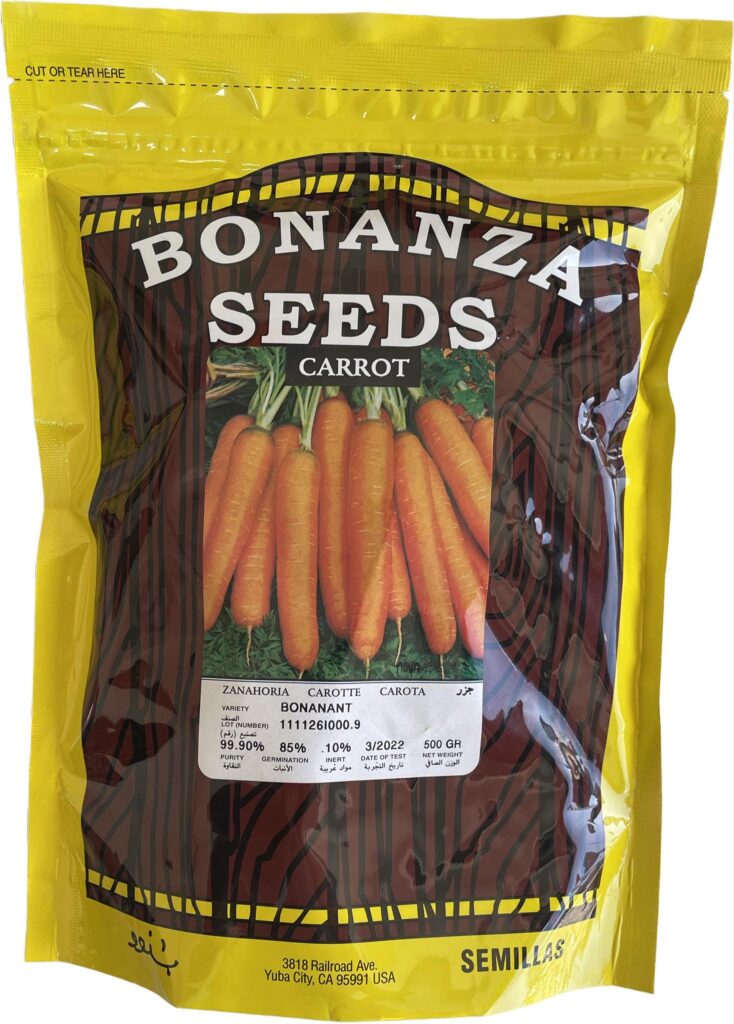 Bonanza Seeds Carrot