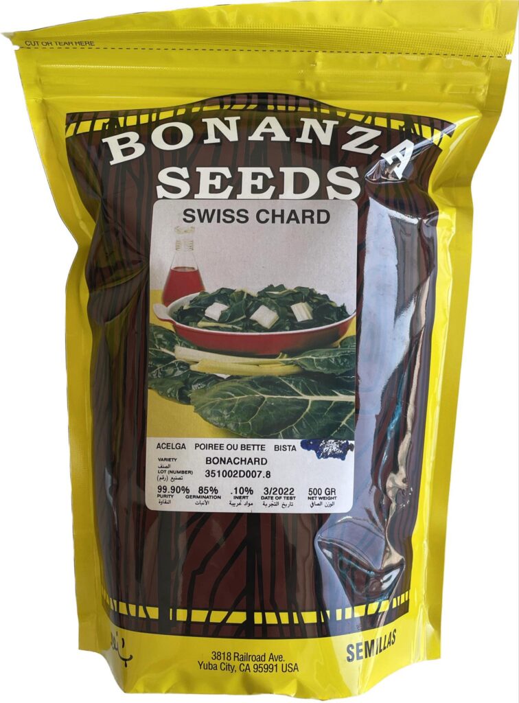 Bonanza Seeds Swiss Chard