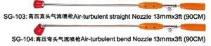 Power Spray Gun Parts.
SG-103:Air-turbulent straight Nozzle 13mmx3ft(90CM)
SG-104:Air-turbulent bend Nozzle 13mmx3ft(90CM)