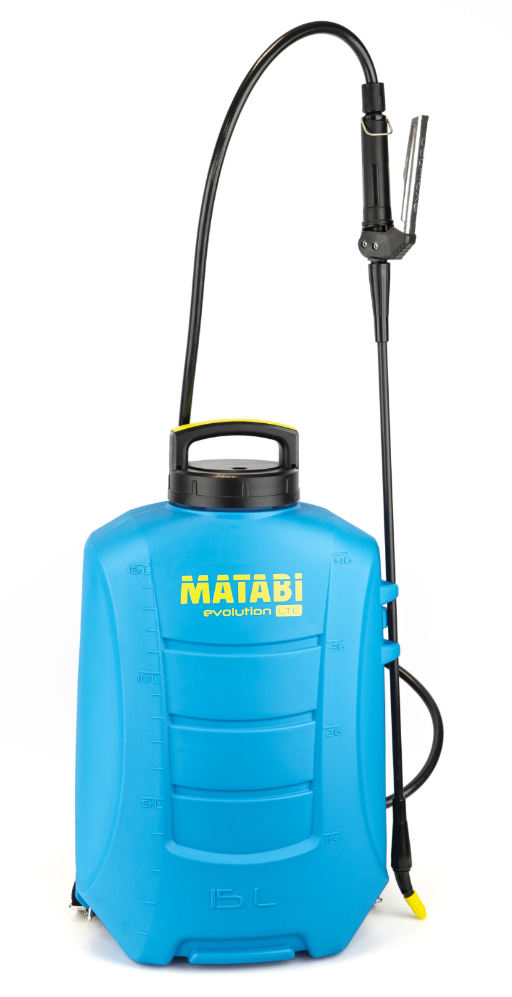 Battery powered sprayer with 15 litre capacity and electronic control, performed effortlessly by the user. Sprayer suitable for use in large gardens.