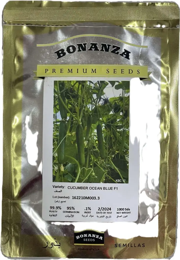 Bonanza Seeds Cucumber Ocean Blue F1