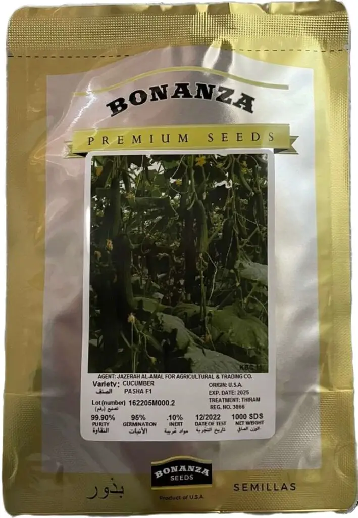 Bonanza Seeds Cucumber Pasha